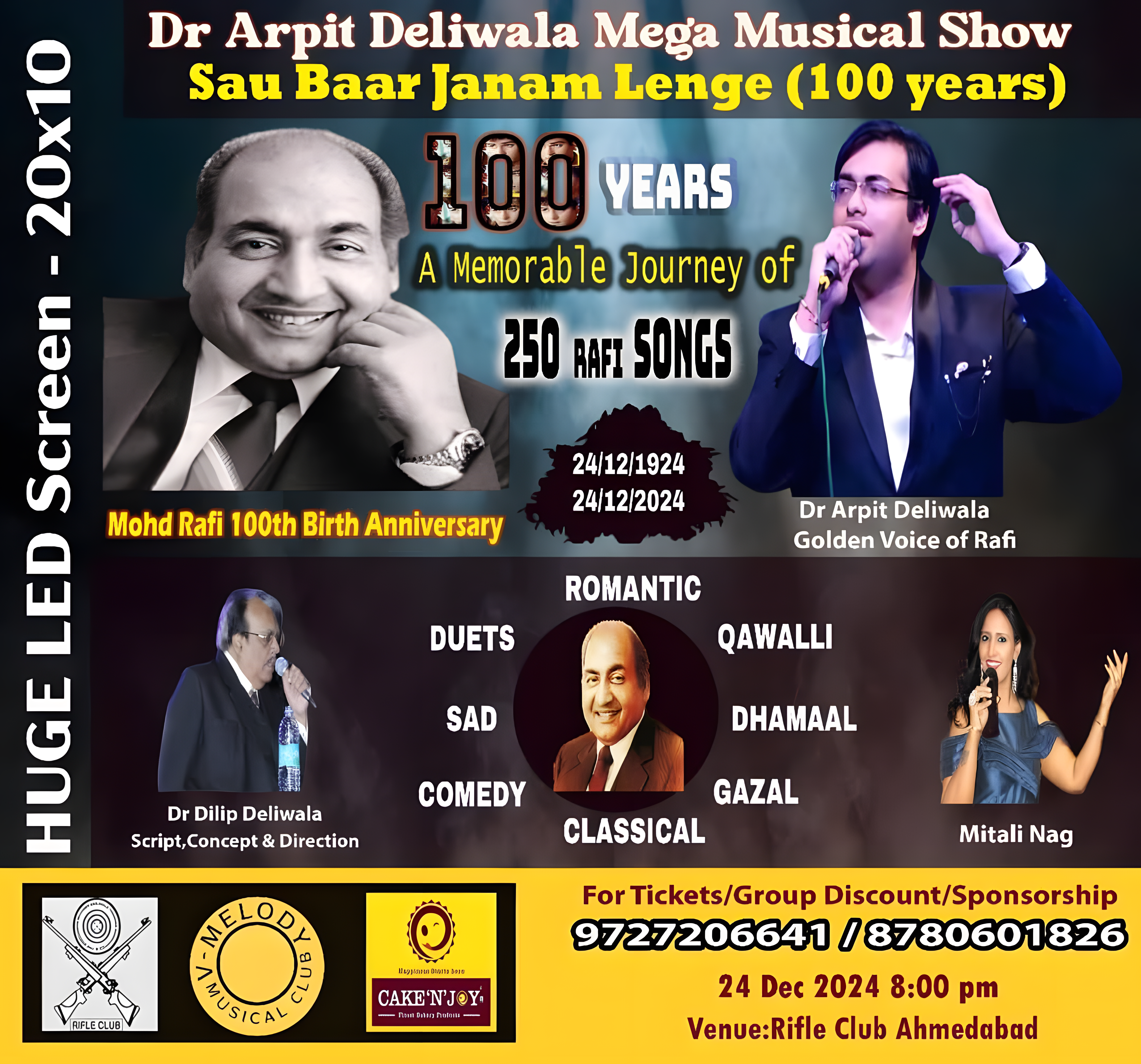 Dr. Arpit Deliwala — Rafi night tribute performance