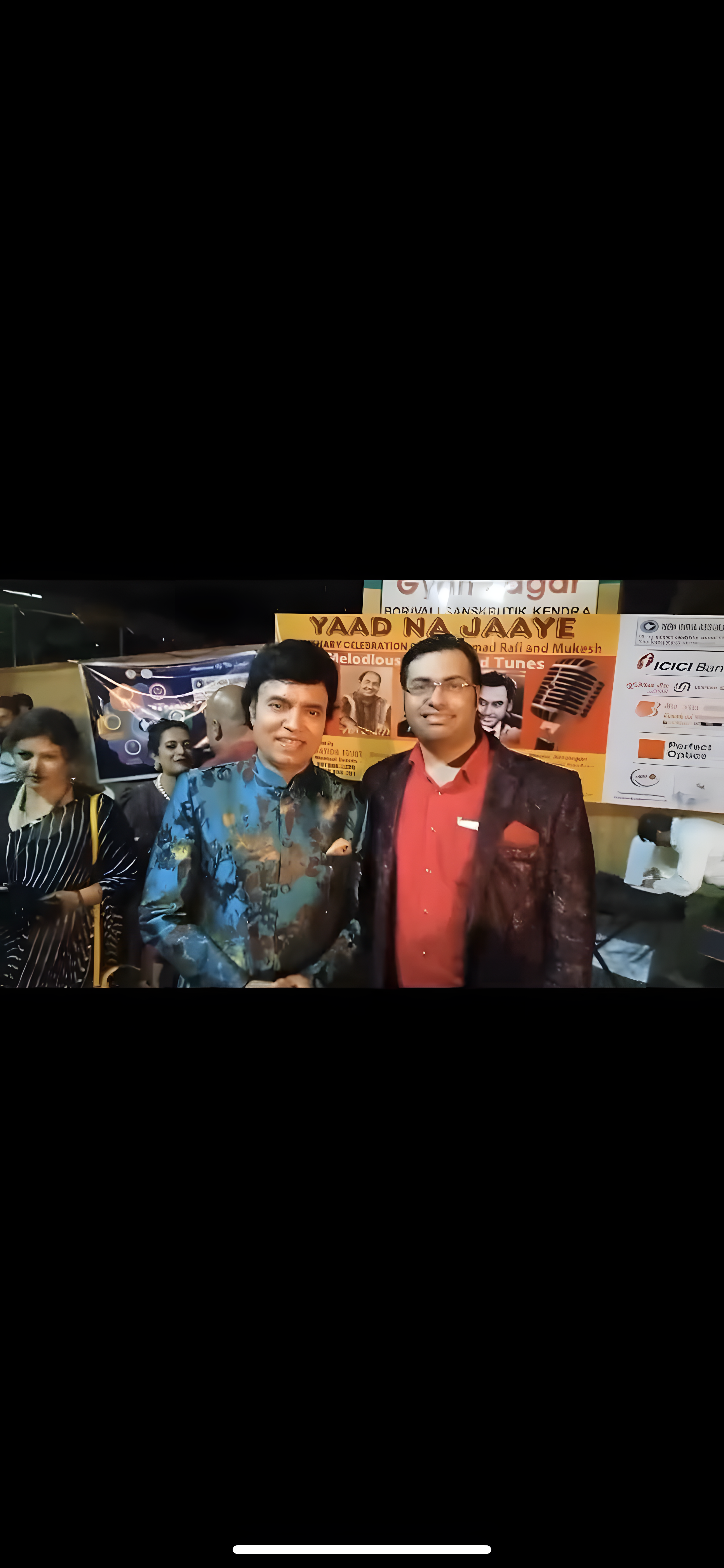 Dr. Arpit Deliwala with guest Mukhtar on stage